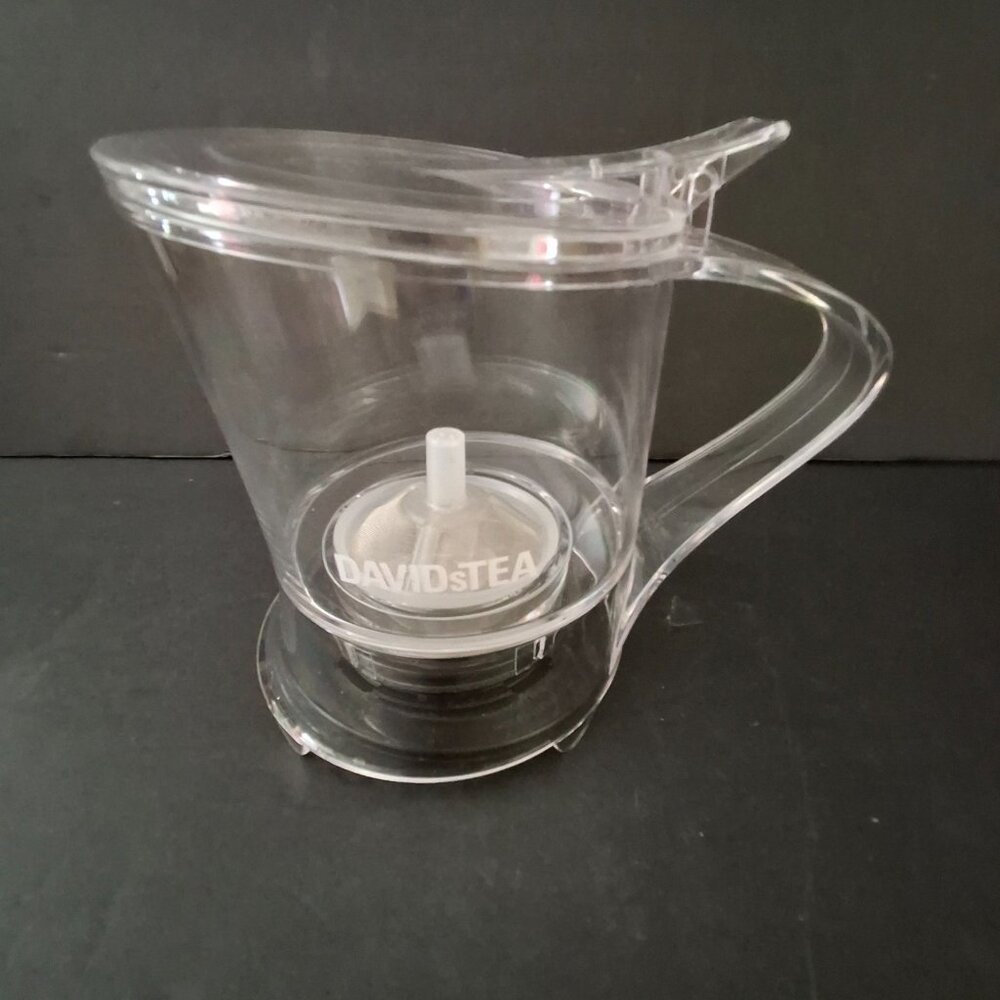Davids Tea The Steeper BPA-free Tritan Clear 18 oz Recipe Card Latte Pop Iced